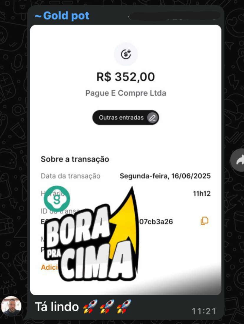 Comprovante de Saque 3